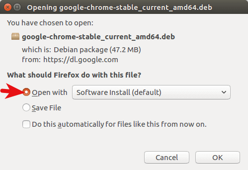 google chrome ubuntu 18.04 download