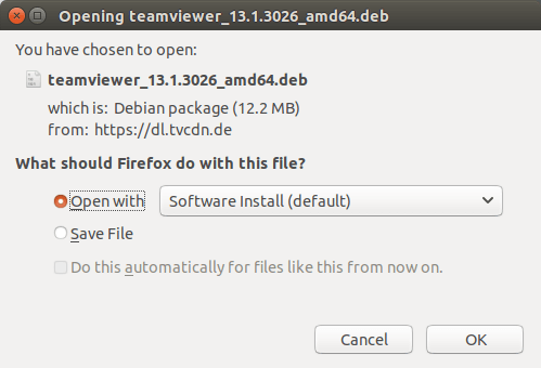 teamviewer ubuntu 18.04 install