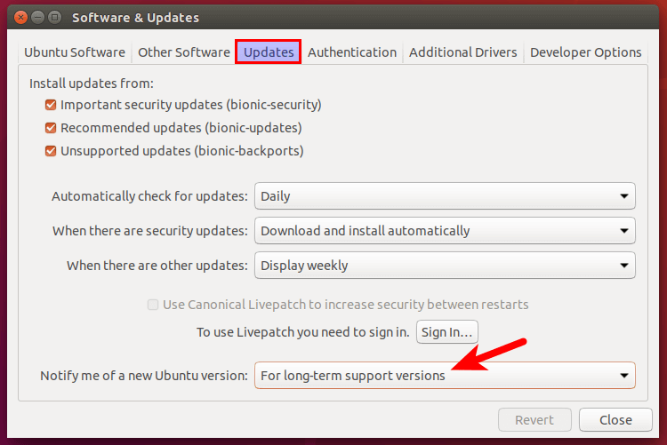 ubuntu 16.04 to 18.04
