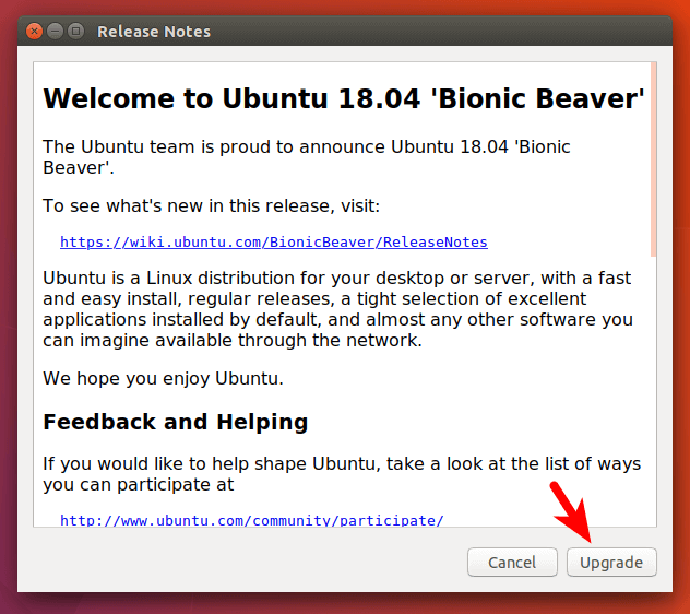 upgrade from ubuntu 16.04 to ubuntu 18.04
