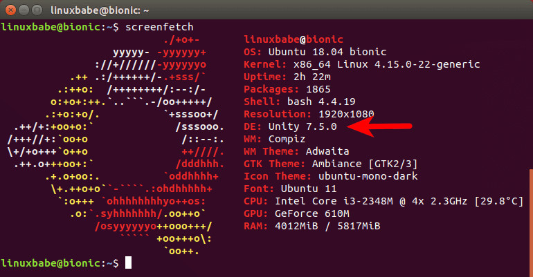ubuntu 18.04 unity 7