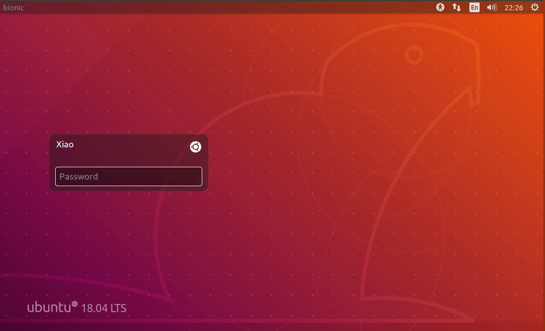 ubuntu 18.04 unity login screen