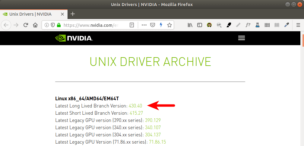 Unix Drivers NVIDIA archive