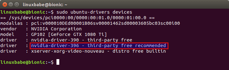 ubuntu nvidia driver ppa