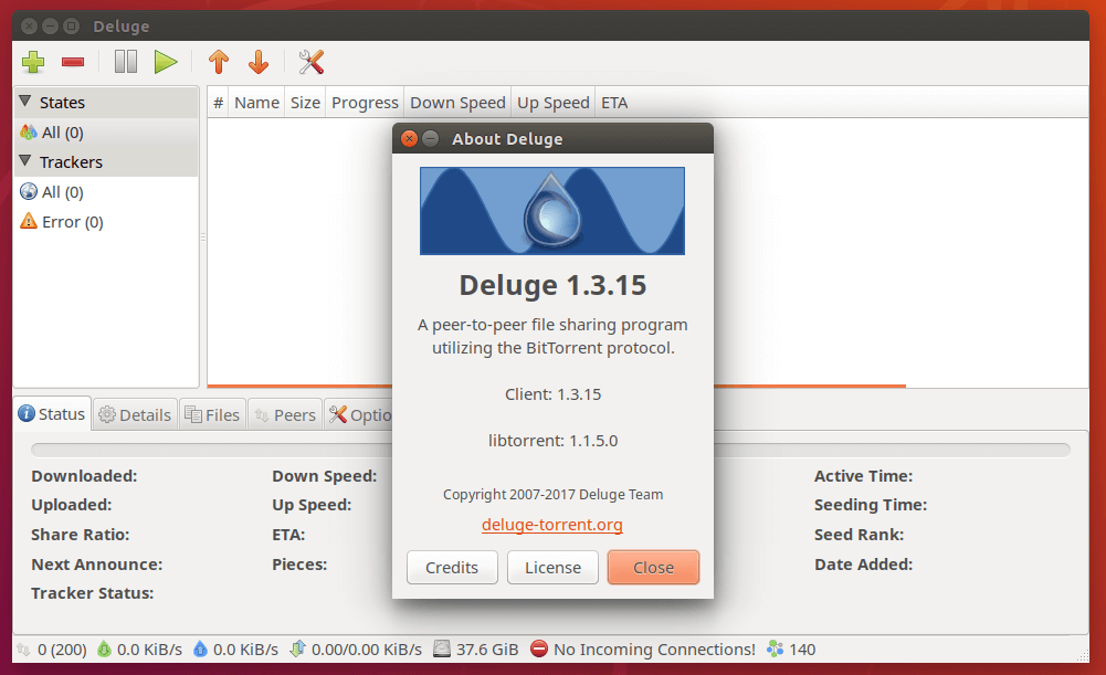 deluge ubuntu install