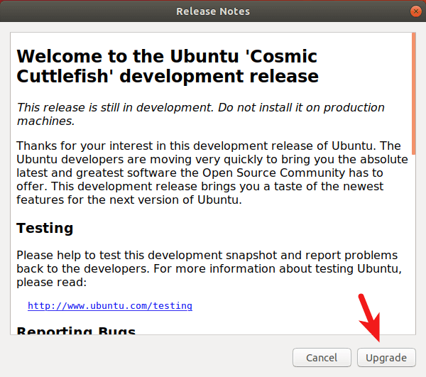 ubuntu 18.10 release notes