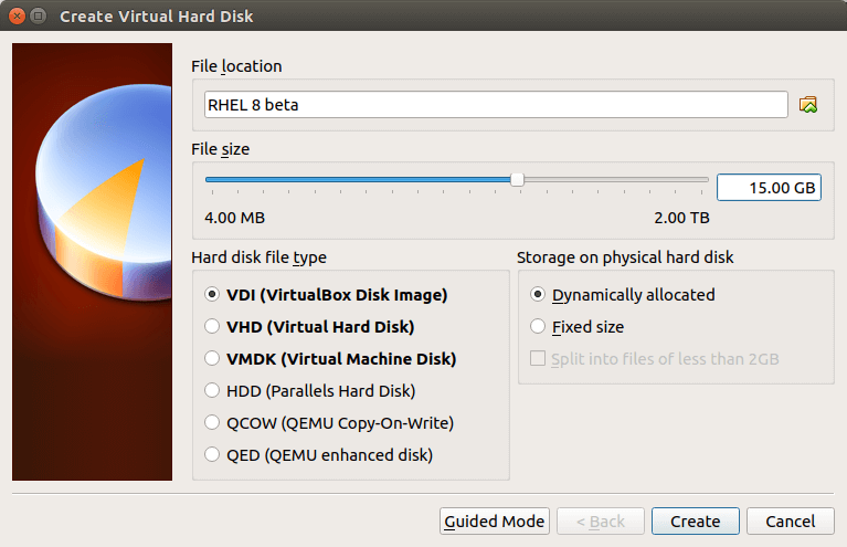 install rhel8 in virtualbox