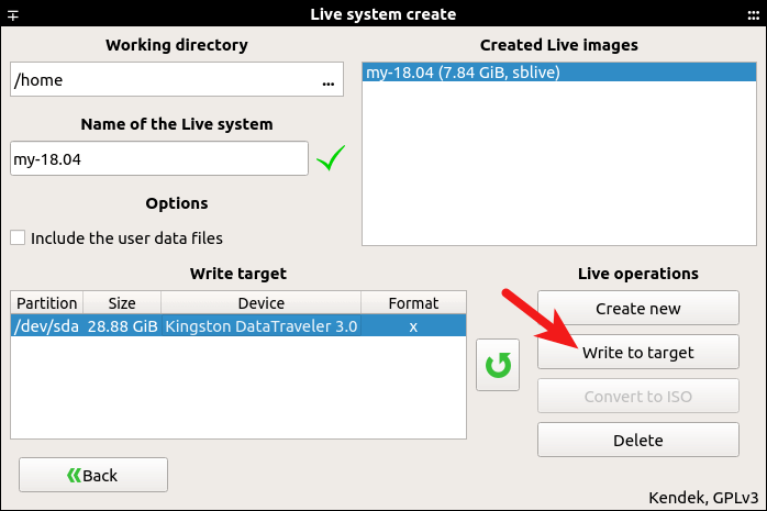 systemback bootable USB