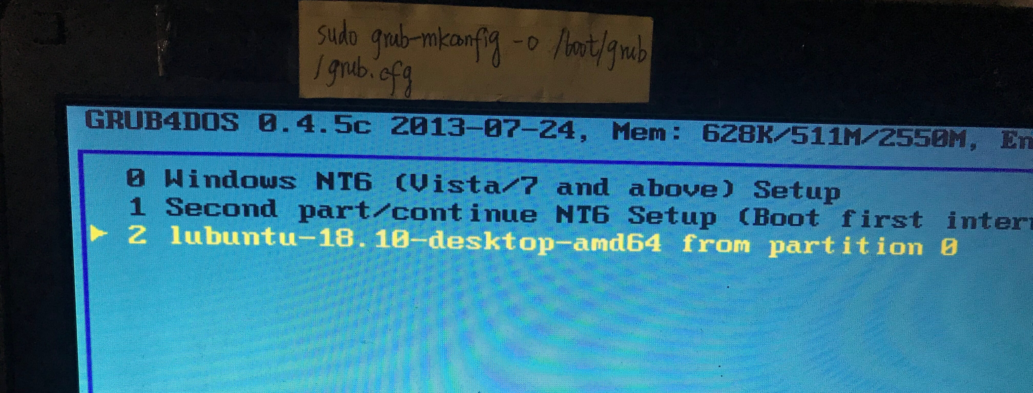 multiboot USB grub4dos