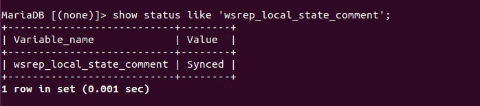 wsrep_local_state_comment