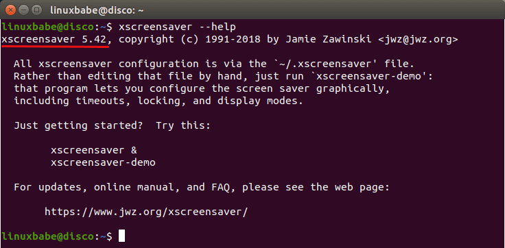 install xscreensaver on ubuntu 18.04 19.04