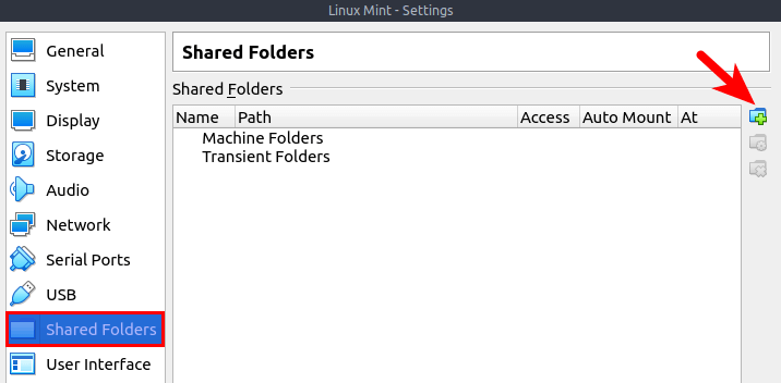 virtualbox shared folders