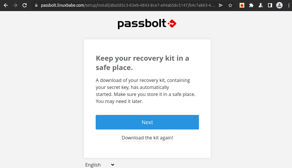 passbolt-download-recovery-kit