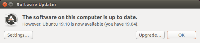 upgrade ubuntu 19.04 to ubuntu 19.10