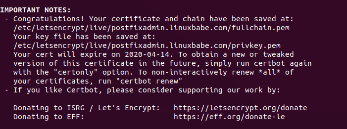 postfixadmin ubuntu https