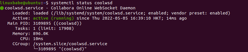 Collabora Online WebSocket Daemon ubuntu