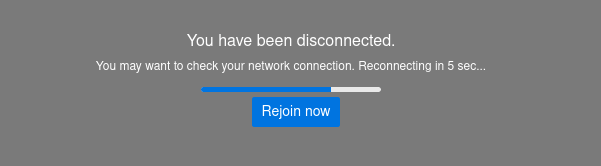 jitsi meet you have been disconnected
