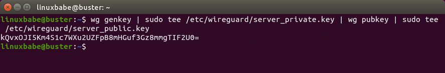 Debian-wireguard-VPN-server-generate-public-private-key