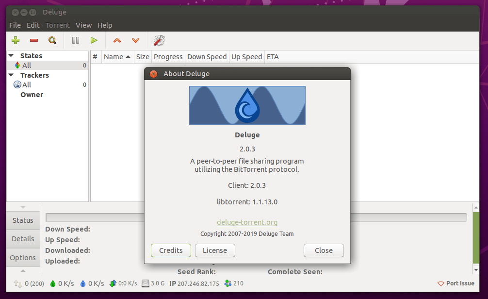 deluge ubuntu 20.04 install