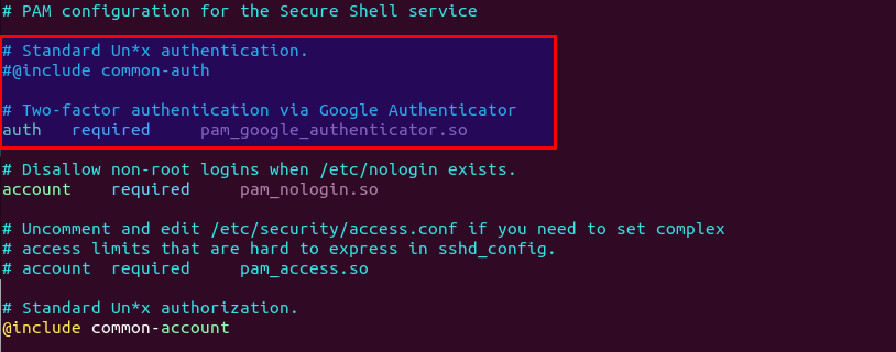 Public Key Authentication with 2FA ubuntu server