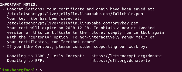 jellyfin enable https certbot letsencrypt