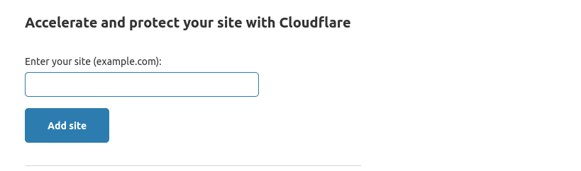 Accelerate and protect your site with Cloudflare