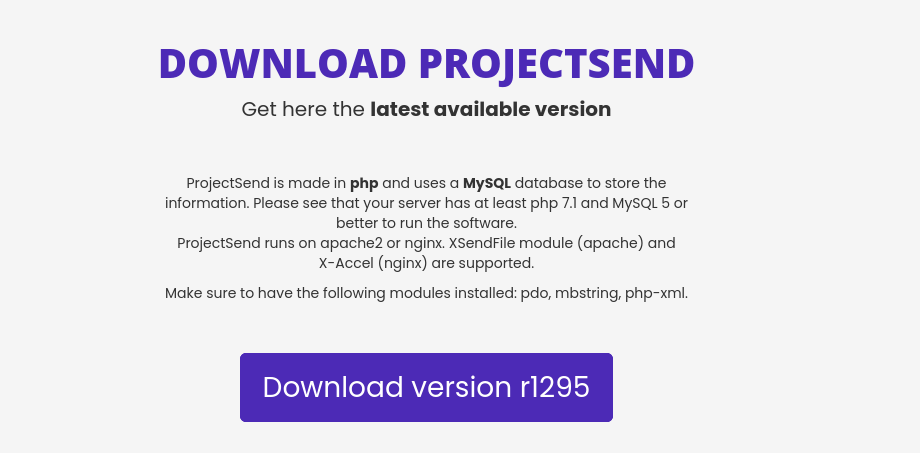 Install ProjectSend on Ubuntu 20.04 with Nginx (LEMP Stack)