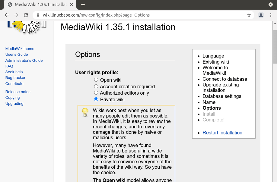 mediawiki ubuntu 20.04 nginx