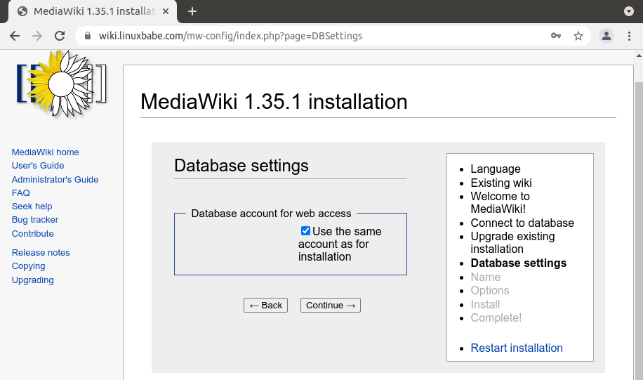 mediawiki ubuntu server 20.04