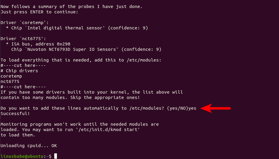 coretemp Intel digital thermal sensor