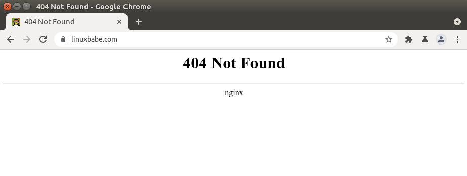 nginx 404 not found