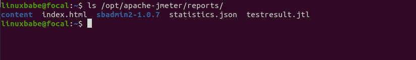 apache jmeter HTML report