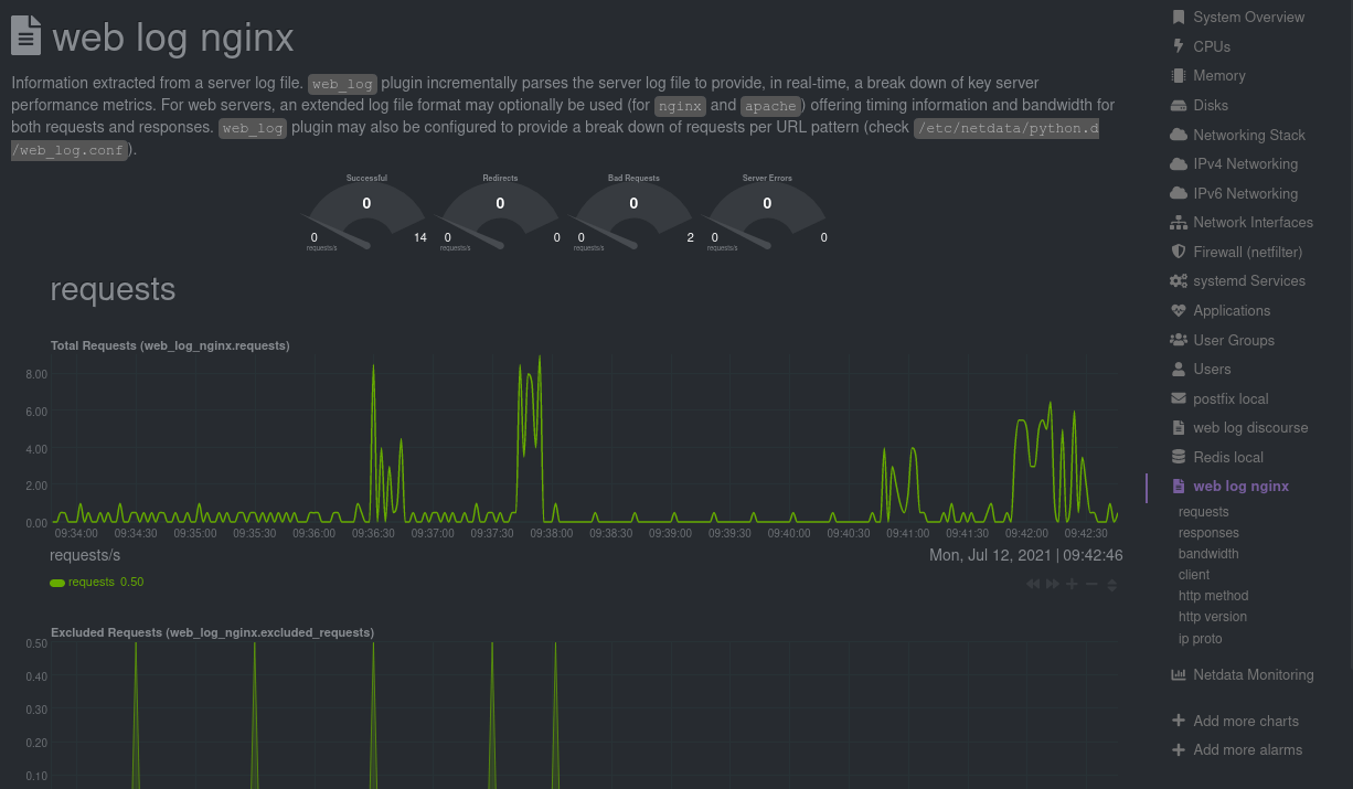 netdata web log nginx