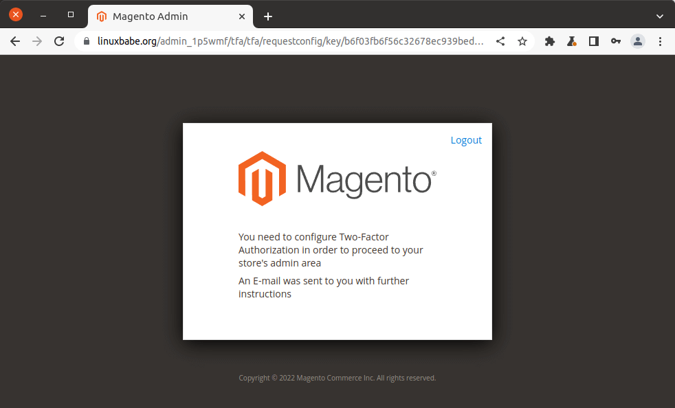 magento two factor authentication
