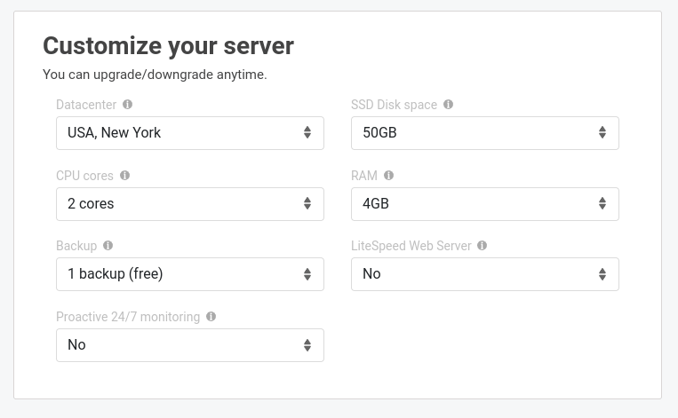 scalahosting managed vps customize your server