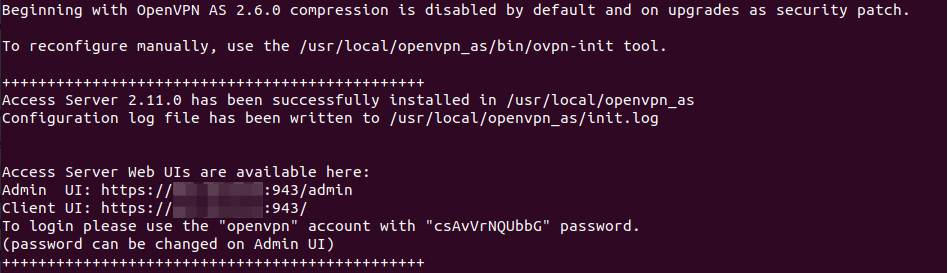 Install OpenVPN Access Server on Ubuntu