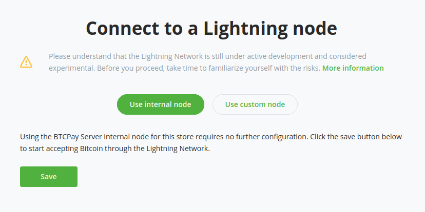 btcpay set up lightning node