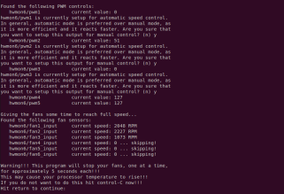 sudo pwmconfig